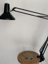 Lampe vintage 1960 d'architecte Luxo L1 noire - 80 cm