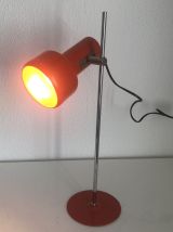 Lampe vintage 1960 de bureau enfants fonte corail  - 40 cm