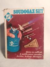 VINTAGE FER A SOUDER SOUDOGAZ SET CAMPING GAZ.  Complet 