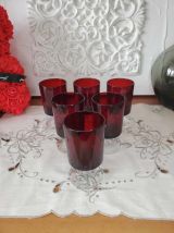 Ensemble de 6 verres à vin rouge Rubis Suède LUMINARC