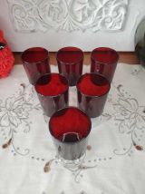 Ensemble de 6 verres à vin rouge Rubis Suède LUMINARC