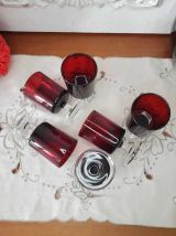 Ensemble de 6 verres à vin rouge Rubis Suède LUMINARC