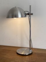 Lampe Jean GANDELIN. 1970. Space age. Inox brossé.