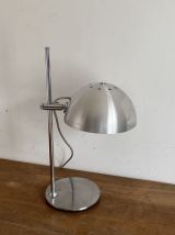 Lampe Jean GANDELIN. 1970. Space age. Inox brossé.