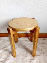 Tabouret scandinave en pin massif 