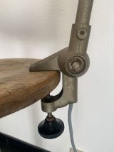 Lampe vintage 1950 Lumina usine industrielle atelier - 75 cm