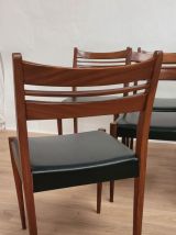 6 Chaises vintage Scandinaves 1960 Danemark