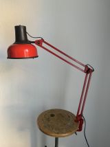 Lampe vintage 1970 architecte lival P12 Finlande rouge - 60 