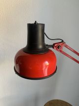 Lampe vintage 1970 architecte lival P12 Finlande rouge - 60 