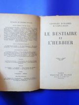 Le Bestiaire et L'Herbier- Georges Duhamel-Mercure de France