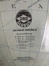 Globe terrestre vintage 1960 Verre JRO Verlag globus - 33 cm