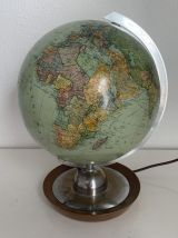 Globe terrestre vintage 1960 Verre JRO Verlag globus - 33 cm