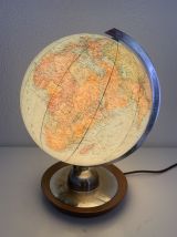 Globe terrestre vintage 1960 Verre JRO Verlag globus - 33 cm