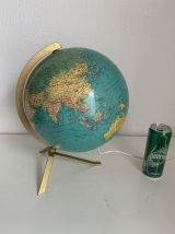 Globe terrestre vintage 1960 PVC JRO wechselbild - 34 cm