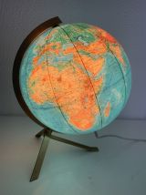 Globe terrestre vintage 1960 PVC JRO wechselbild - 34 cm