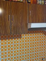 cuisine formica vintage + une feuille de formica couleur de