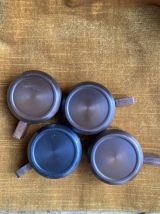 Tasses à café en cuivre années '70