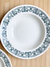 Mix 4 assiettes creuses Art Deco