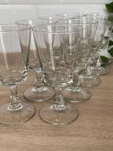 Set de 9 verres à vin blanc