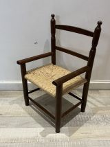 Fauteuil paillé enfant