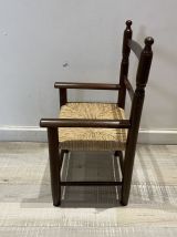 Fauteuil paillé enfant