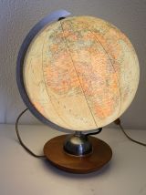 Globe vintage 1960 terrestre Verre JRO Verlag français - 35 