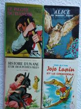 4 anciens livres Bibliothèque Verte - Bibliothèque Rose