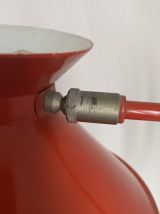 Lampe vintage 1960 bureau diabolo rouge cardinal - 45 cm