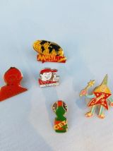 Lot de 5 pin's vintage 