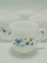 Série de 6 tasses Myosotis