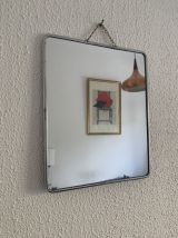 Miroir vintage 1960 barbier prune coiffeur - 29 x 24 cm