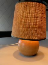 Lampe boule en bois 