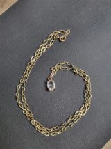 Collier imitation diamant