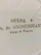 6 Assiettes Creuses. P.B Rochechouart, modèle Opéra.