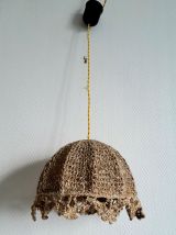 Suspension vintage en crochet 1970 