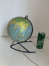 Globe vintage 1960 terrestre verre Girard et Barrère - 27 cm