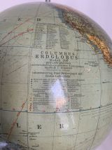 Globe vintage 1950 terrestre allemand Colomb - 53 cm