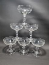 Set de 6 coupes à champagne