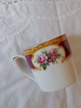 Grand sucrier et 2 petites tasse café"moca" en porcelaine