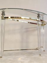 Magnifique console demi-lune 1970’s Charles Hollis Jones 