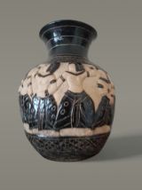 Rare Vase Bien Hoa 1930 Vietnam 