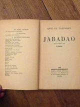 Jabadao- Anne de Tourville- Librairie Stock    