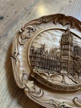 Assiette en bois London Houses Of Parliament