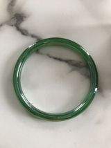 Bracelet jonc verre vert jade