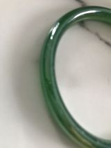 Bracelet jonc verre vert jade