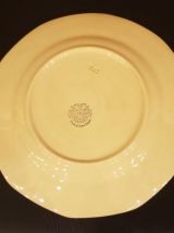 8 assiettes plates ivoire décagonales Villeroy et Boch 