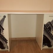 Bureau avec 2 caissons de rangement