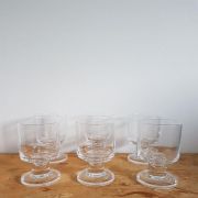 Set de 6 verres vintage 70' 60' en cristal