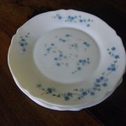 Lot de 6 assiettes plates vintage