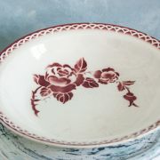 Plat creux  Digoin rose